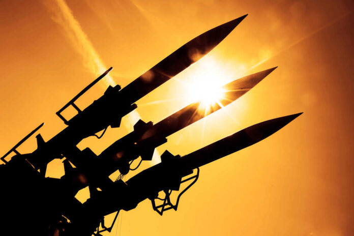 Weapons,Of,Mass,Destruction.,A,Missile,With,A,Warhead,Looks
