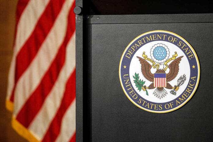 An,Emblem,Of,Department,Of,State,United,States,Of,America