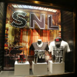 SNL’s Shocking Power: Mockery Over Dignity SNL merchandise display in a store window