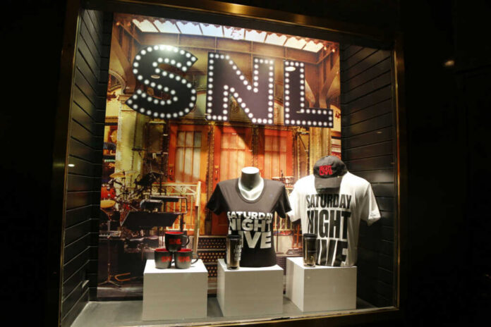 aturday-night-live-show-logo264104756jpg SNL merchandise display in a store window