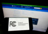 FCC logo on smartphone and computer screen.