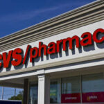 CVS pharmacy storefront with building signage visible