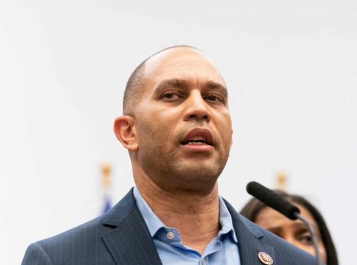 A government official speaking at a press conference