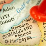 Red Sea Power Play: Somaliland’s Strategic Offer Close-up of a map highlighting Burco in Somaliland with a red location pin