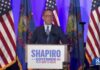 Democratic Gov. Josh Shapiro and Republican Stacy Garrity will face each other in November after ...