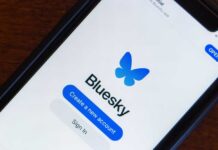 Kremlin’s Bluesky Takeover – Could This Undermine the US Election? Mobile phone displaying the Bluesky app login screen