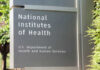 National Institutes of Health sign in outdoor setting