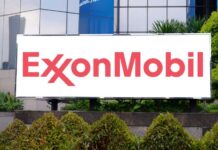 ExxonMobil logo on an outdoor sign
