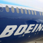 Boeing’s Embarrassing Meltdown, Lockheed’s Mic-Drop Boeing airplane fuselage with windows and large logo