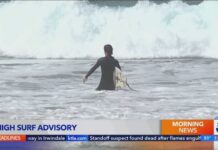 100 Rescues in Newport Beach as high surf hits SoCal