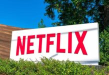 Netflix sign at outdoor campus