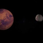 50-Year Mars Shock: Positive Test Vanishes A depiction of Mars and its moon in outer space