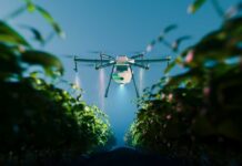 AI Sprayers Arrive—Workers Left Behind? Row of cameras set up for a press event