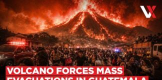 Guatemala's Fuego Volcano Erupts | Lava, Ash Force Mass Evacuations 8 Years After Tragedy | VERTEX