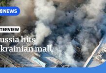 Horror At Ukraine Mall – Rescuers Hit In Second Strike Russian drone attack on Ukrainian shopping mall kills at least 15 | ABC NEWS