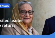 Sheikh Hasina vows to leave exile in India and return to Bangladesh | ABC NEWS