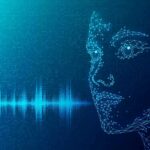 Singapore TORCHES AI Smut Loophole Digital wireframe face with audio waveform