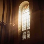 Top Cardinal Slams Latin Mass Squeeze sunlit stained glass window in a church interior