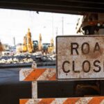 6,000-Year Treasures In Bulldozers’ Crosshairs Road closed sign at construction site under overpass