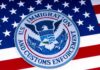 Hispanic Backers ‘Betrayed’? Miami Bombshell ICE emblem on an American flag