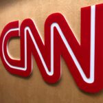 CNN logo on a wall