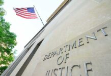 Resignation JOLTS High-Stakes Biden-Obama Case Department of Justice building with American flag