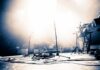 Ed Sheeran Tour Hit By Venue Revolt Empty concert stage with instruments and bright lights