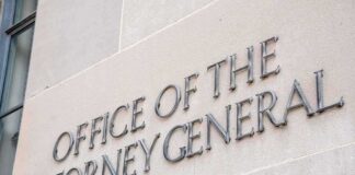 Office of the Attorney General building sign