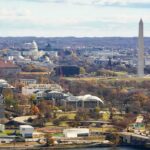 Washington Monument and U.S. Capitol across the National Mall