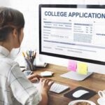 Florida Slams Doors On Undocumented Students Student completing a college application on a desktop computer