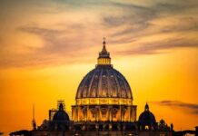 Vatican Blackout? Key Cancer Facts Missing St. Peter's Basilica dome at sunset