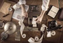 Millionaire Myth EXPOSED: Rich Outliers Rig The “Average” Accountant using vintage adding machine with paper tape