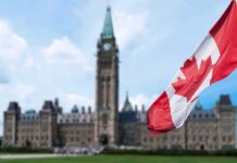 Neutrality Or Erasure? Prayer Purge Roils Canada’s Ranks Canadian flag with Parliament building in background